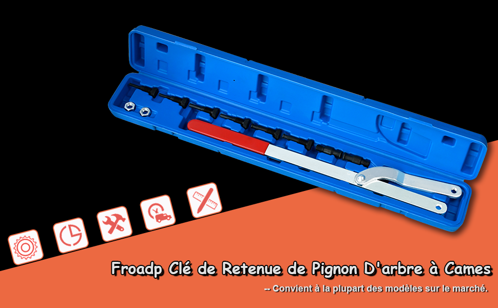 Pignon d'arbre à cames Clé d'arrêt Vilebrequins Véhicule Courroie de distribution Clé de tension