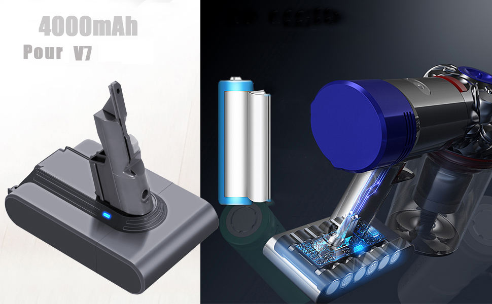 Batterie de remplacement Li-ion 21.6 V pour V7 Trigger V7 animal V7 Fluffy