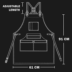 10 tools pockets apron