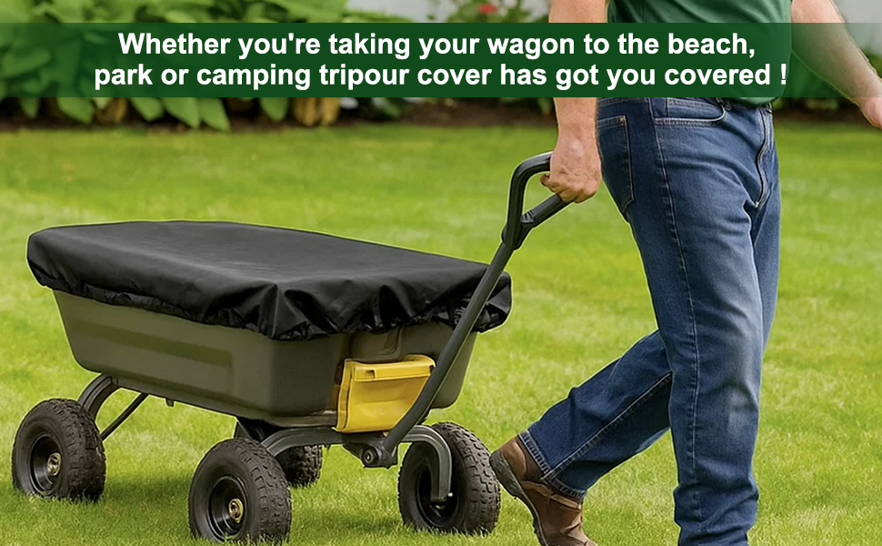 Collapsible Wagon Rain Cover - Outdoor Folding Gorilla Cart Cover, 600D Oxford Cloth Waterproof