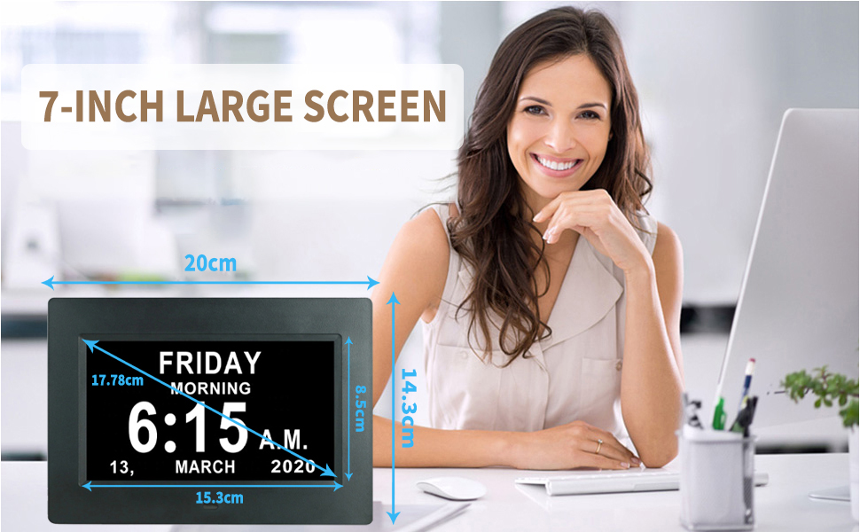 clock, digital clock, educational day/night alarm clock for children, digital calendar clock