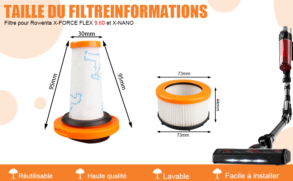 Filter für Rowenta 9.60