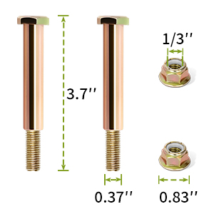 shoulder bolt, flanged locknut