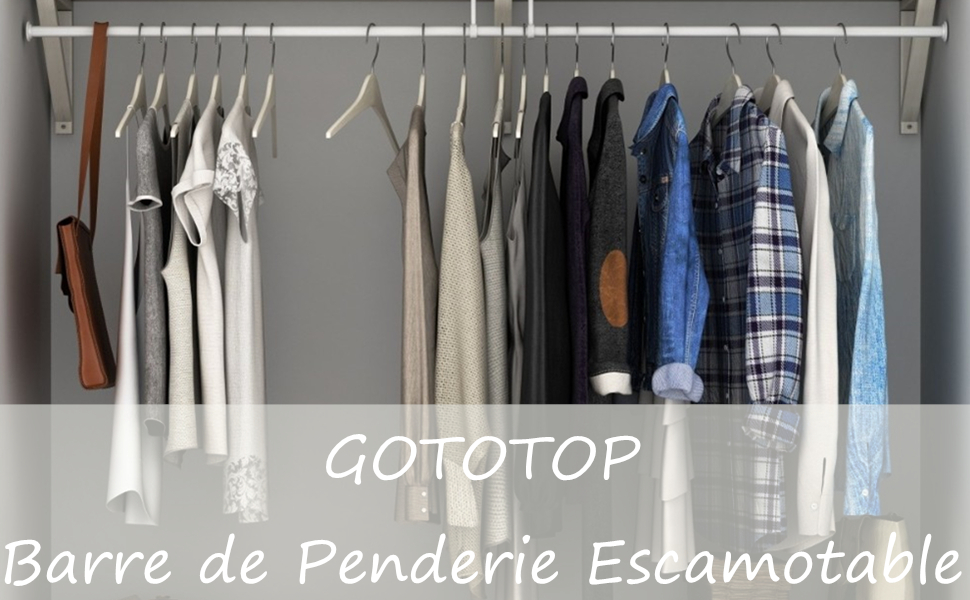 barre de penderie escamotable