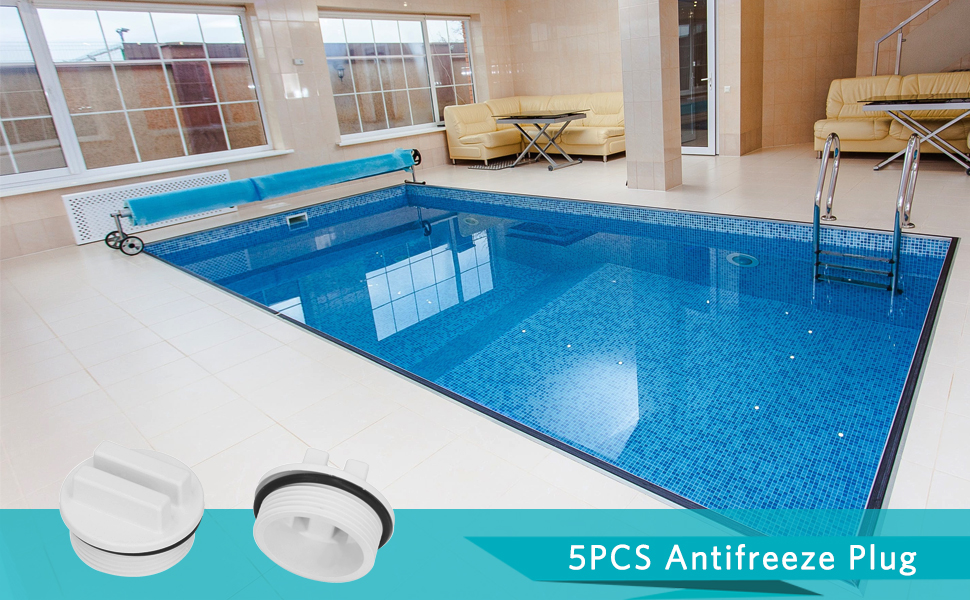 5 pièces Bouchon d'hivernage Bouchon de Retour de Piscine