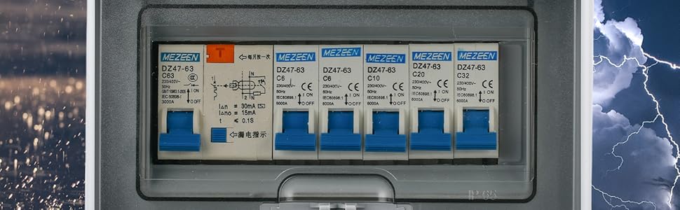 Miniature Circuit Breakers with Waterproof Distribution Box
