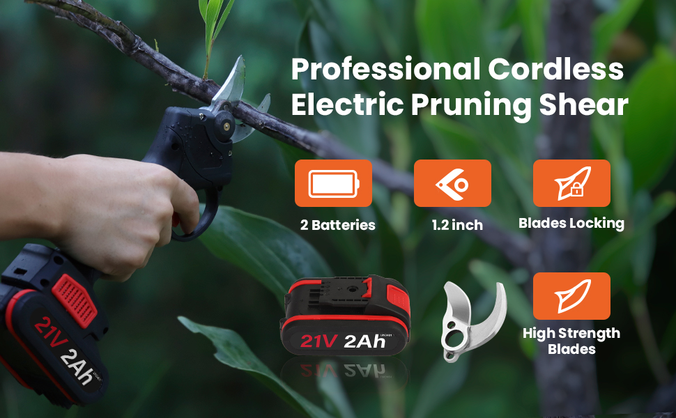 electric tree branch trimmer cordless pruner electric branch cutter electric tree pruning tools