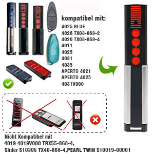 Control remoto de puerta de 868,35 MHz