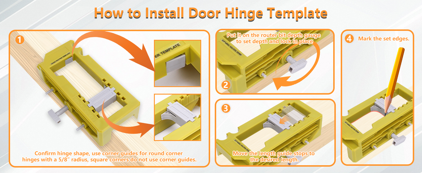 Door Hinge & Door Latch Installation Kit