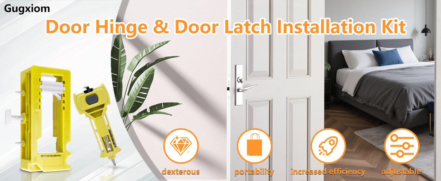 Door Hinge & Door Latch Installation Kit