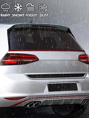 Vland Carlamp Feux arrière pour 2013 2014 2015 2016 2017 2018 2019 VW MK7 Golf 7.5