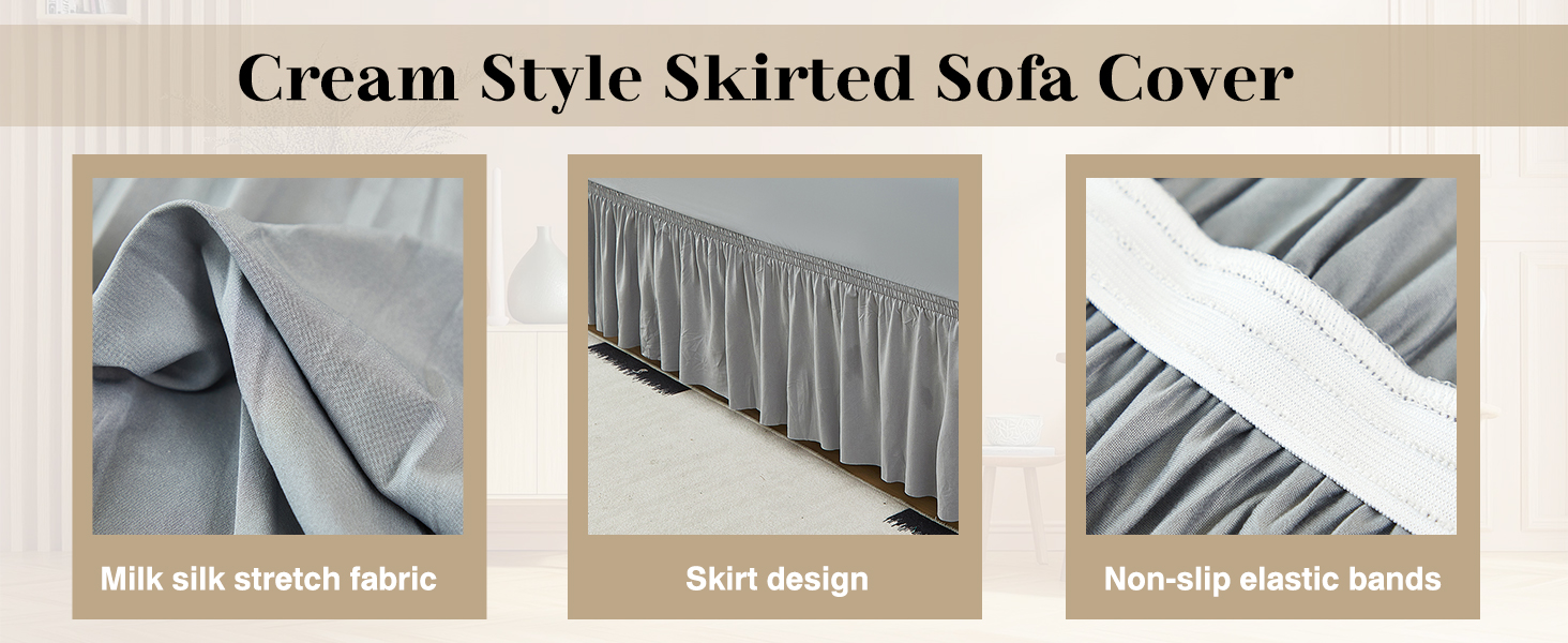 Sofa Cover With Skirt