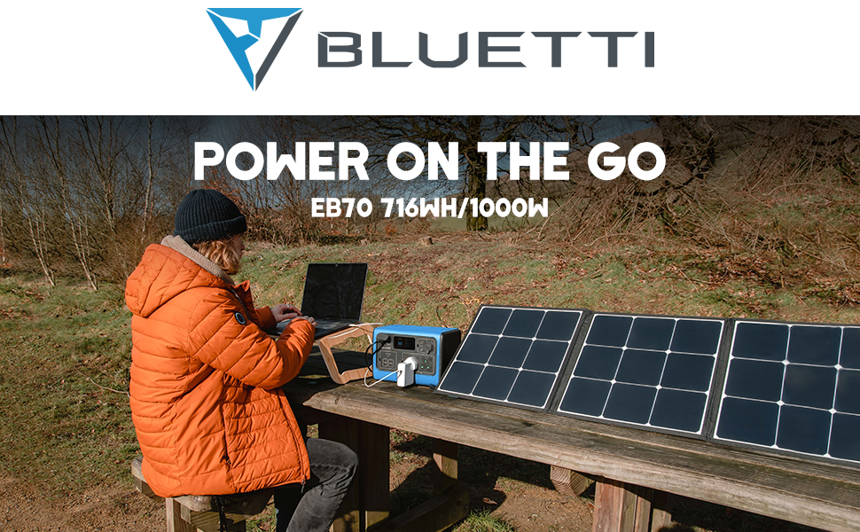 BLUETTI EB70 Portable Power Station 700W 716WH Red or Grey