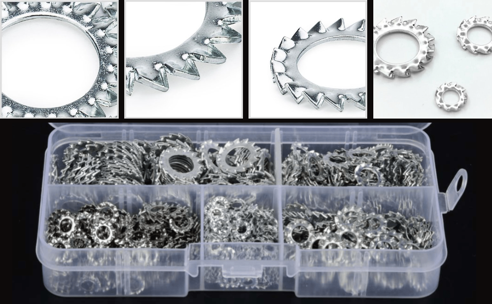 rondelle 3m crante rondelles metal a dents