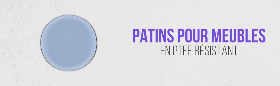 Patins pour meubles ptfe patins chaise teflon auto adhesif autocollant