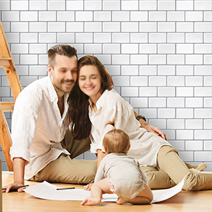 grey tile stickers