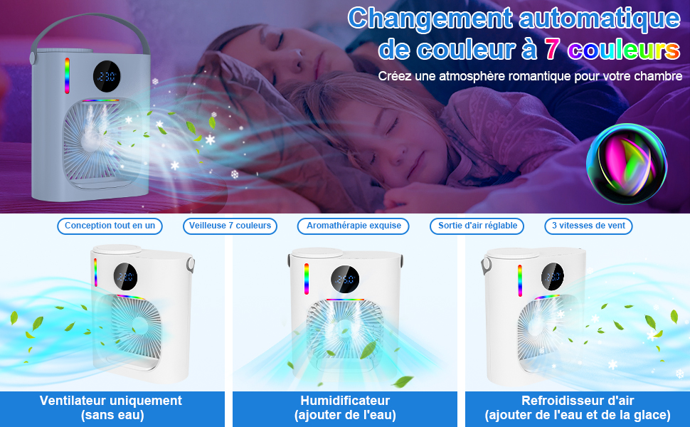 Climatiseur Portable Silencieux 900ML