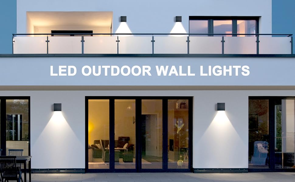 LED wall light outside