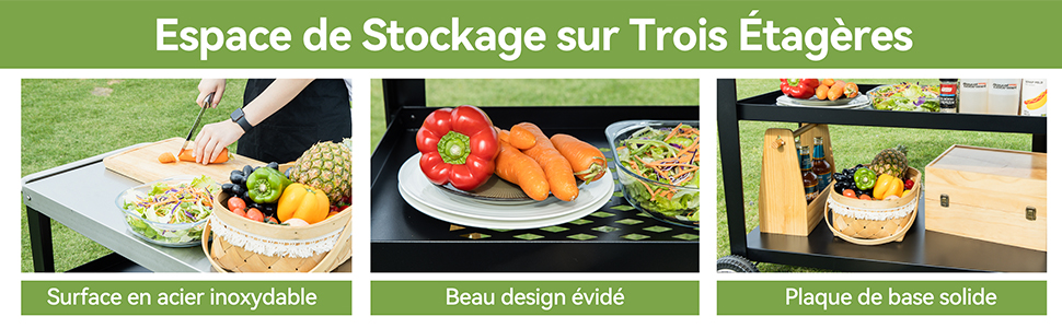Chariot pour barbecue