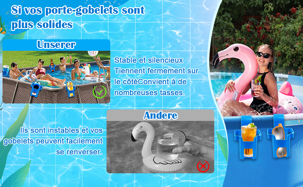 panier piscine support tuyau piscine porte gobelet plateau piscine