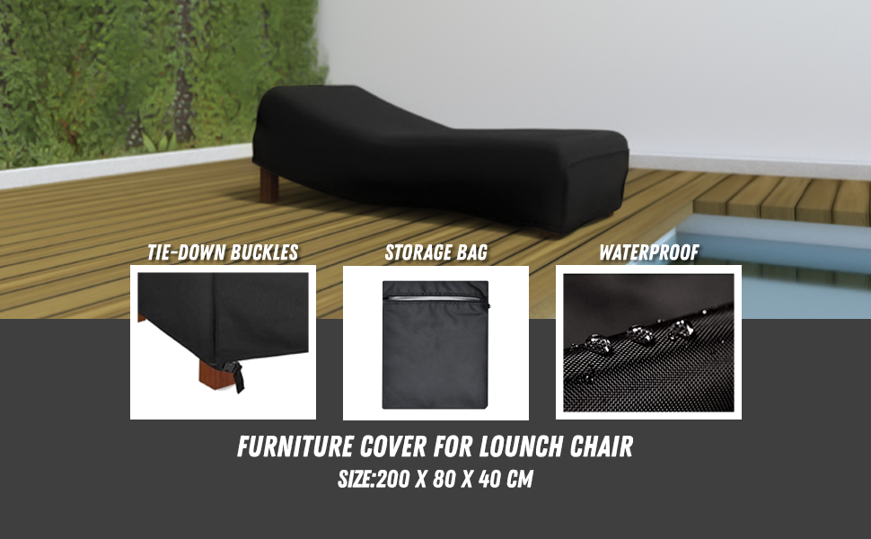 Housse pour chaises longues de jardin