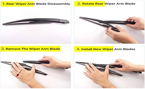 Rear Windshield Wiper Arm Blade  Windscreen Wiper Assembly Replacement Car Rear Windshield Wiper 