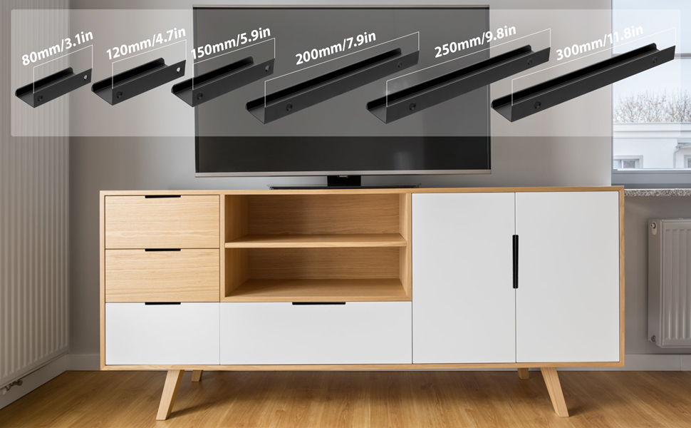 La poignée d'armoire invisible est fabriquée en alliage d'aluminium, ce qui la rend solide et légère
