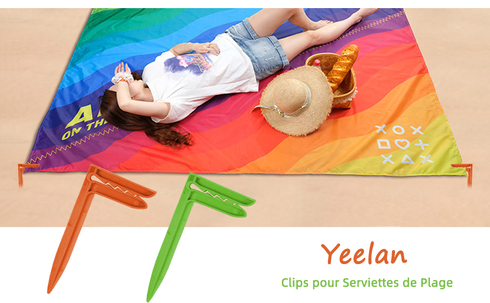 pince pour serviette de plage