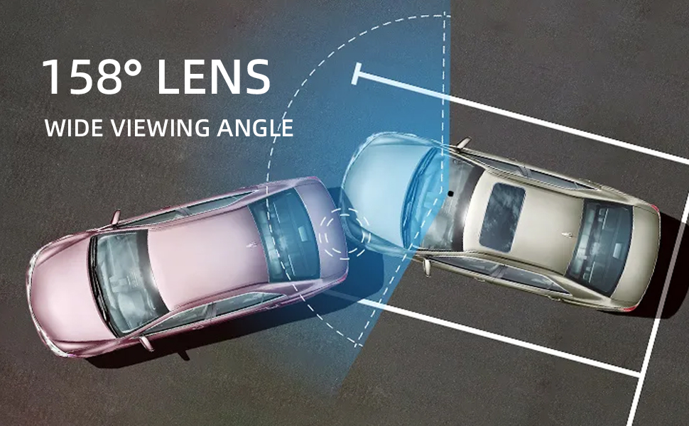 vue grand angle de 158 degrés