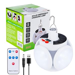 Lampe de camping solaire