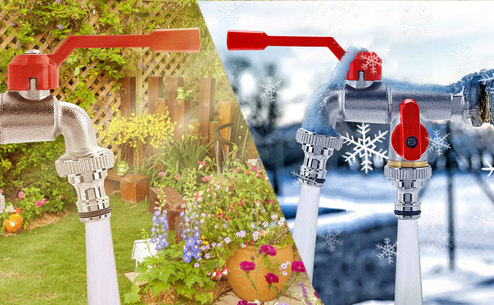 Robinet de jardin double