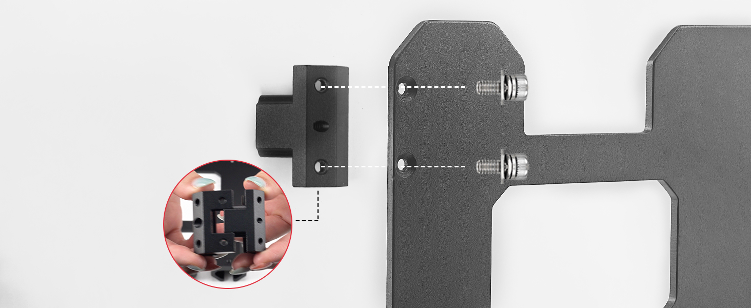 1.Connect the clips  use bolts with washers 