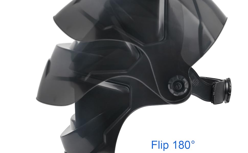 Solar Powered Welding Hood with Side View