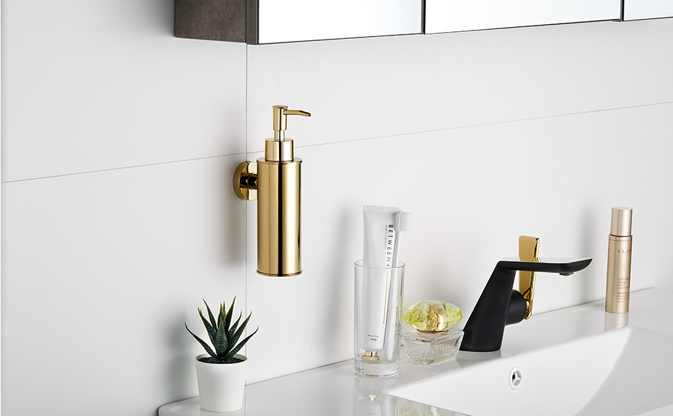 gold soap dispenser