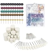 150 Pcs Roue de Polissage en Feutre, Kit Polissage Perceuse, Accessoires pour Outils Rotatifs, Po...