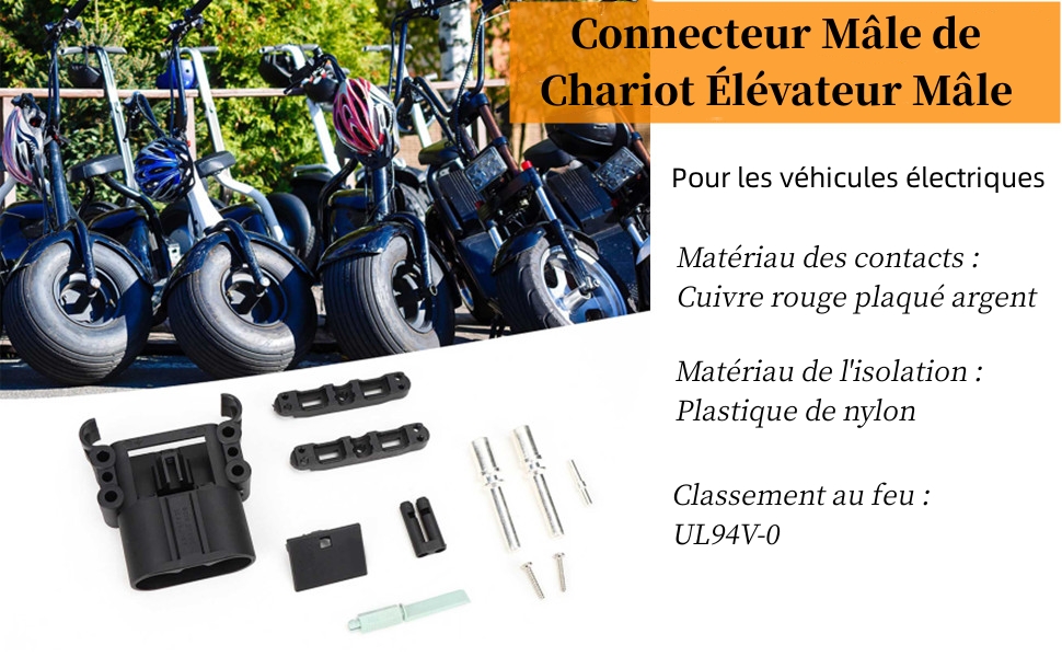 Connecteur Mâle de Chariot Élévateur Mâle, DC150V 160A