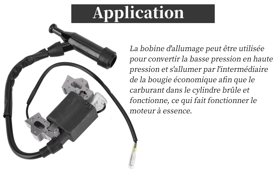 Bobine d'Allumage, Pièces de Générateur pour Générateur à Essence 168F-170F 2KW/3KW
