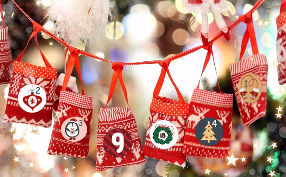 Autocollants Calendrier de l'Avent