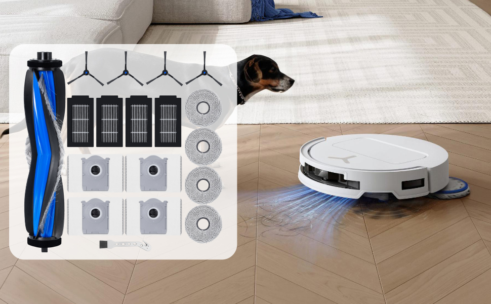 Kit d'accessoires de rechange pour Ecovacs Deebot T50 Omni 