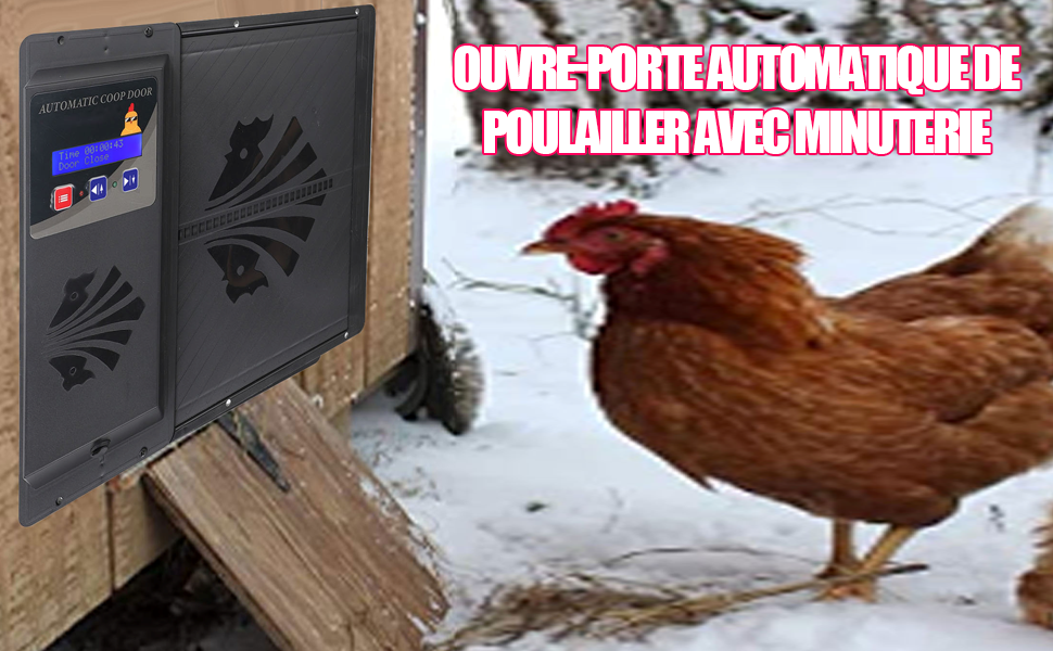Porte automatique pour poulailler
