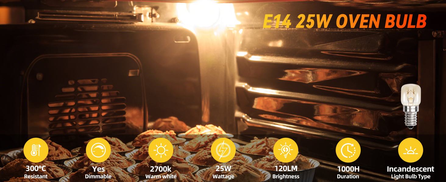 Ampoules pour four E14 25W
