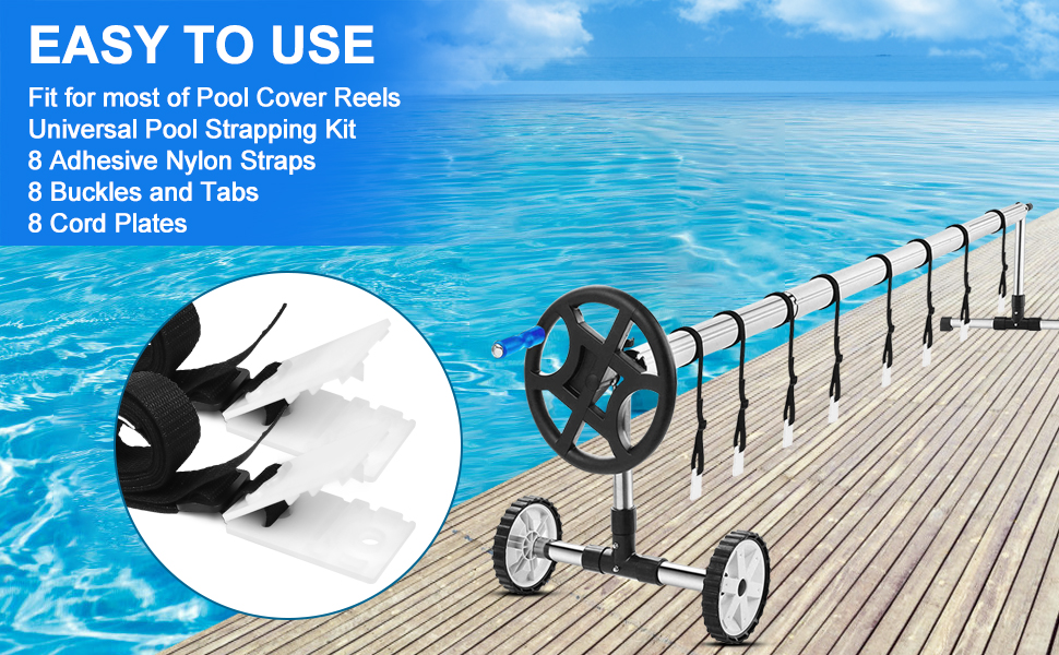 Kit de fixation pour couverture solaire de piscine