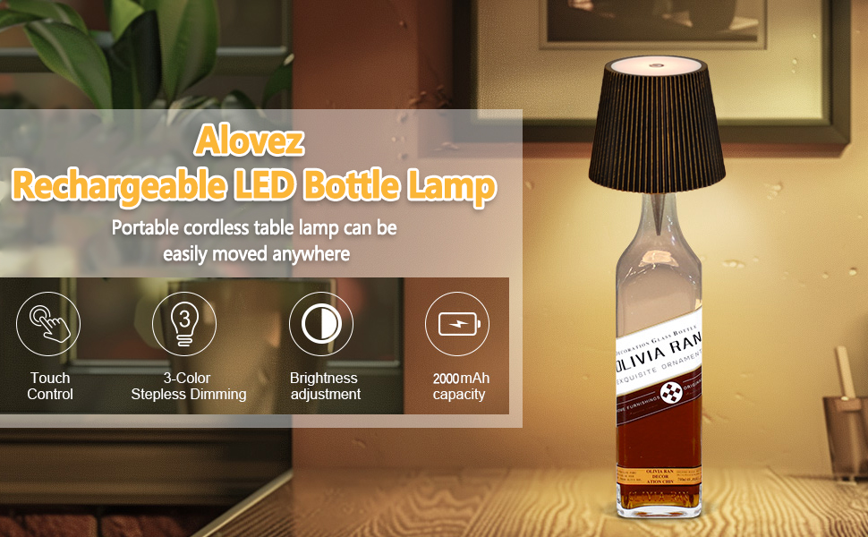 Interrupteur sans fil， lampe de table sans fil， lampe de table， lampes de table，