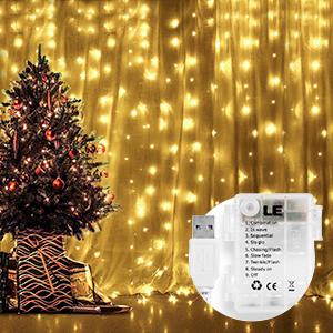 Rideau Lumineux Sapin Noel