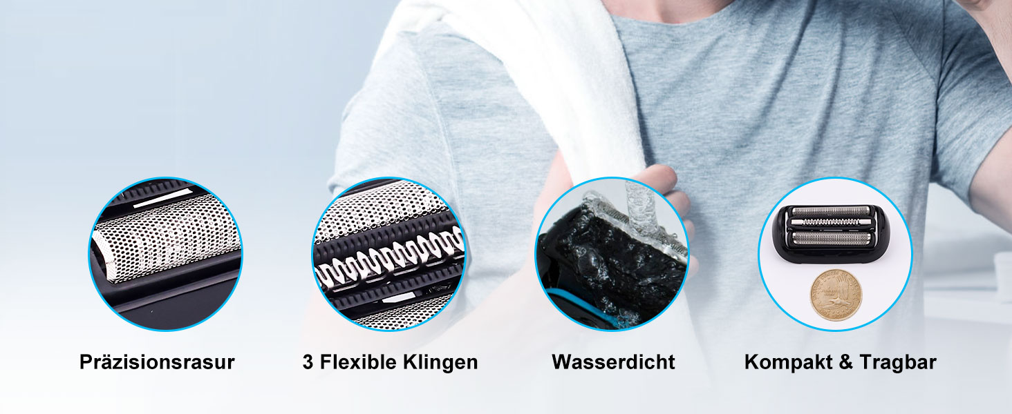 Elektrorasierer Ersatzscherteil