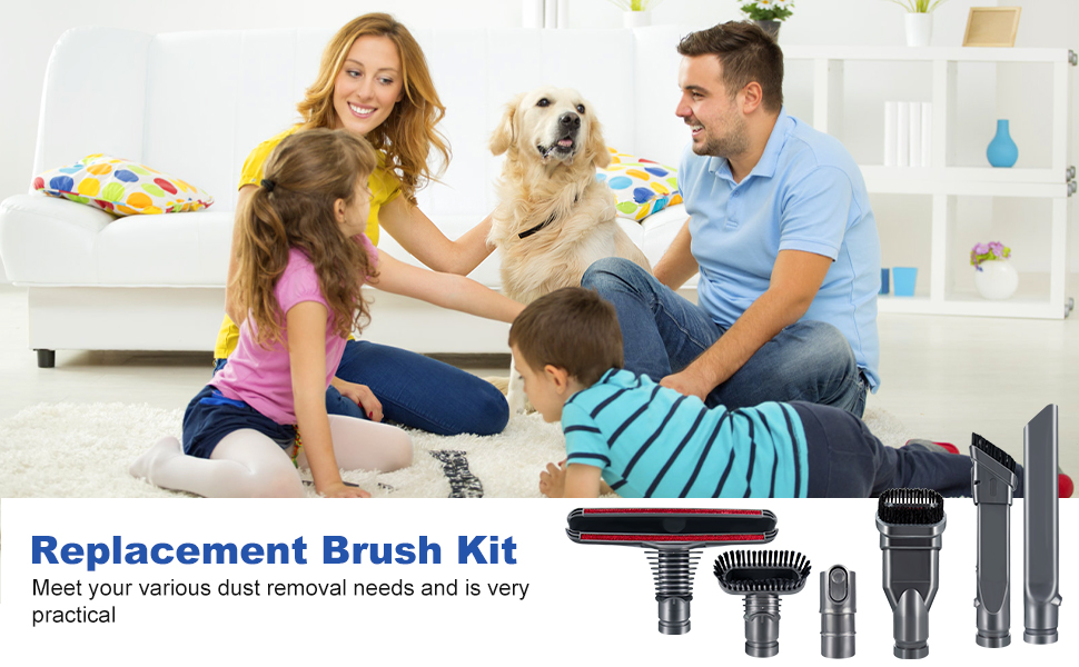 d'accessoires de nettoyage pour voiture et maison avec adaptateur compatible avec aspirateur Dyson