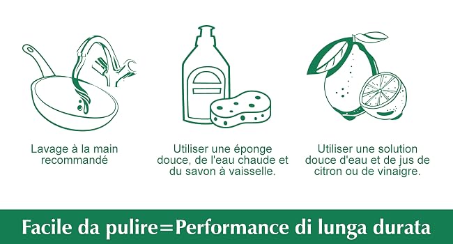 Padella per crêpe antiaderente SENSARTE, crêpe maker in ceramica naturale