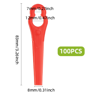 lames de rechange en plastique lames de rechange pour coupe bordure de jardin