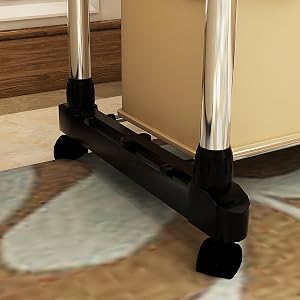Double stainless steel clothes rail