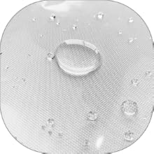 Rideau de douche imperméable en PEVA avec ourlet magnétique